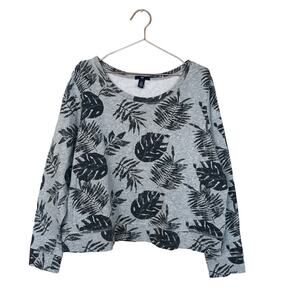 Gap Factory Tropical Leafy Sweatshirt - Women's XL - Cotton